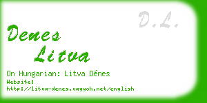 denes litva business card